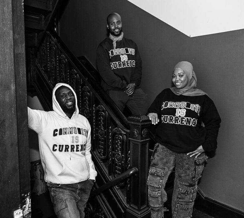 Community is Currency Crewneck in Black