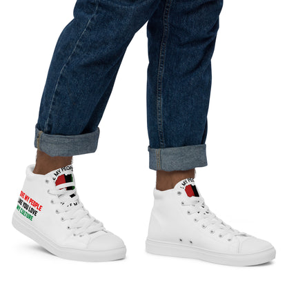 Men’s high top canvas shoes